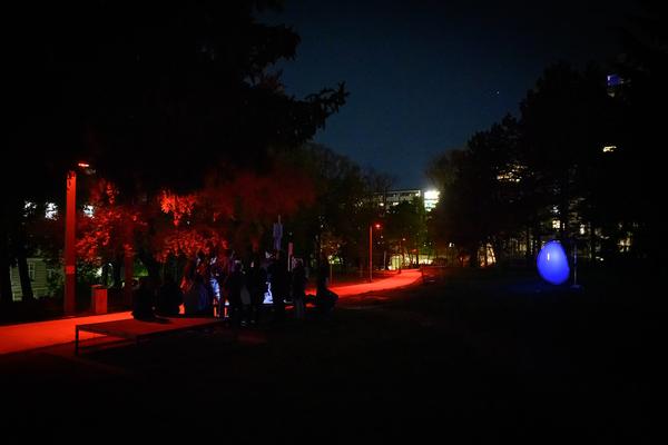 Creatives for Vienna – Making Spaces X Klima Biennale Wien: Licht für Vielfalt - Lichtfang: Begegnungen mit der Nacht (Jutta-Steier-Park, 17.04.2026) Foto: Wirtschaftsagentur Wien / eSeL.at - Joanna Pianka