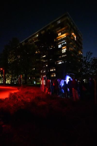 Creatives for Vienna – Making Spaces X Klima Biennale Wien: Licht für Vielfalt - Lichtfang: Begegnungen mit der Nacht (Jutta-Steier-Park, 17.04.2026) Foto: Wirtschaftsagentur Wien / eSeL.at - Joanna Pianka