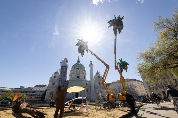 Kaorle am Karlsplatz 2026 (Klima Biennale 2026, 9.4. – 10.5.2026) Foto: eSeL.at - Lorenz Seidler