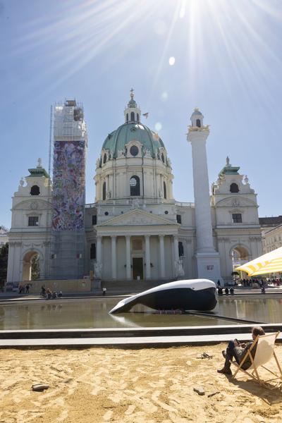 Kaorle am Karlsplatz 2026 (Klima Biennale 2026, 9.4. – 10.5.2026) Foto: eSeL.at - Lorenz Seidler