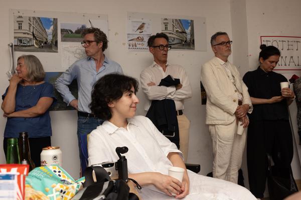 AIT artloop &amp; Wiener KI Gespräche: "Maschinen lernen nicht" (Wandzeitung #64 / Atelier Steinbrener/Dempf &amp; Huber, 14.7.2026) Foto: eSeL.at - Lorenz Seidler