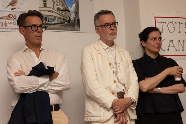 AIT artloop &amp; Wiener KI Gespräche: "Maschinen lernen nicht" (Wandzeitung #64 / Atelier Steinbrener/Dempf &amp; Huber, 14.7.2026) Foto: eSeL.at - Lorenz Seidler