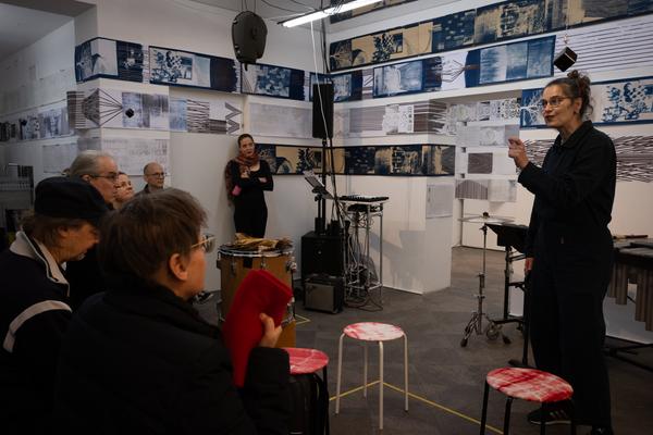 Wien Modern 2025: MMM  &quot;WAS___&quot; Partiturmeter 1-66 (Ve.Sch, 6.11. - 13.11.2025) Foto: eSeL.at - Lorenz Seidler