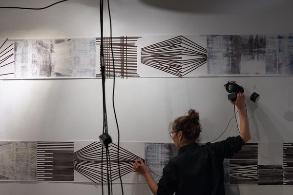 Wien Modern 2025: MMM  &quot;WAS___&quot; Partiturmeter 1-66 (Ve.Sch, 6.11. - 13.11.2025) Foto: eSeL.at - Lorenz Seidler