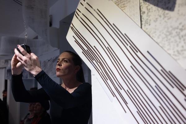 Wien Modern 2025: MMM  &quot;WAS___&quot; Partiturmeter 1-66 (Ve.Sch, 6.11. - 13.11.2025) Foto: eSeL.at - Lorenz Seidler