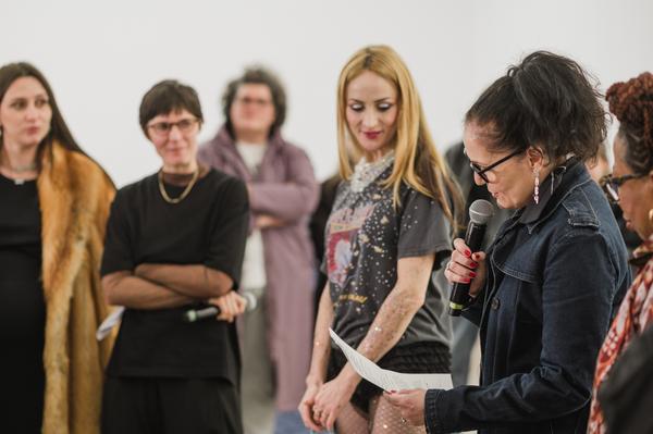 Eröffnung:  Ndidi Dike / Marianna Simnett / Reba Maybury  (Secession, 5.3.2026) Foto: eSeL.at  - Natascha Unkart