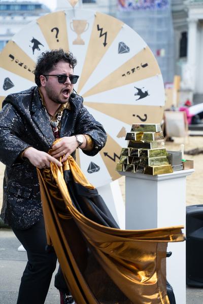 (No) Funny Games Opening - Klima Biennale 2026 (Kaorle Karlsplatz, 09.04.2026) Foto: eSeL.at - Sarah Tasha