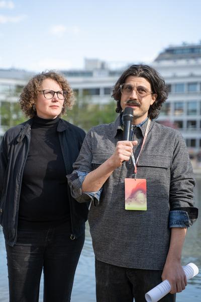 (No) Funny Games Opening - Klima Biennale 2026 (Kaorle Karlsplatz, 09.04.2026) Foto: eSeL.at - Sarah Tasha