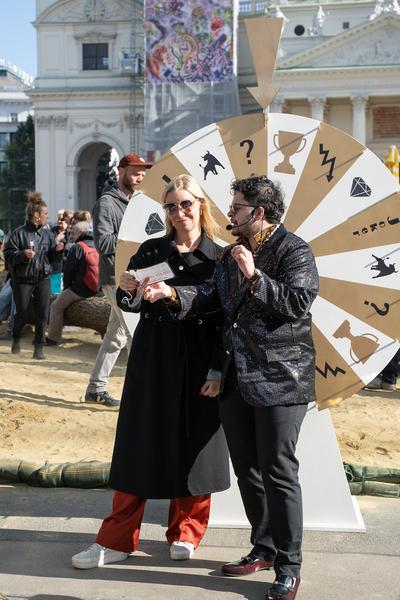 (No) Funny Games Opening - Klima Biennale 2026 (Kaorle Karlsplatz, 09.04.2026) Foto: eSeL.at - Sarah Tasha