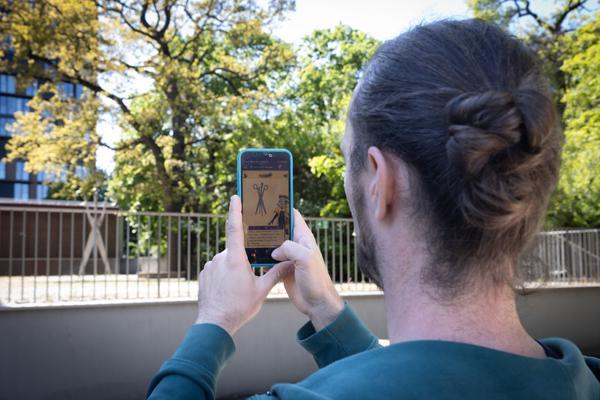 Future Traces Mobile Game @ Open House (Belvedere 21, 26.4.2026) Foto: eSeL.at - Lorenz Seidler