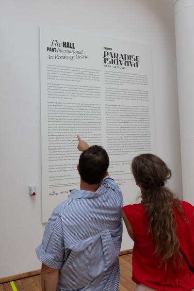 Paradise (The Hall - PART International Art Residency Austria, 7.9. - 28.9.2025) Foto: eSeL.at - Lorenz Seidler