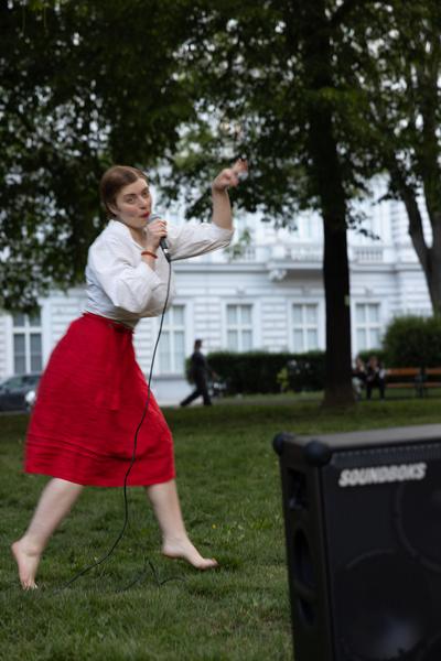Klara Haug "Wien Holding´s favourite things" @ Platz nehmen #5 "Let´s stick with the Unicorns" (Akademie @ Schillerplatz, 13.5.2026) Foto: eSeL.at - Lorenz Seidler