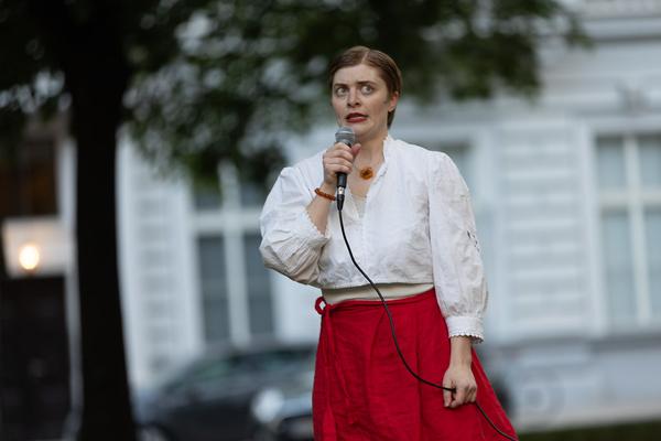 Klara Haug "Wien Holding´s favourite things" @ Platz nehmen #5 "Let´s stick with the Unicorns" (Akademie @ Schillerplatz, 13.5.2026) Foto: eSeL.at - Lorenz Seidler