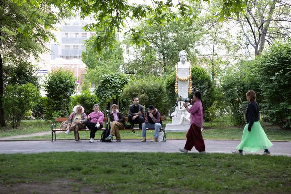 Duannaiyu Wang "Walking Time" @ Platz nehmen #5 "Let´s stick with the Unicorns" (Akademie @ Schillerplatz, 13.5.2026) Foto: eSeL.at - Lorenz Seidler