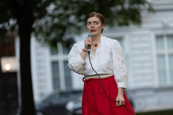 Klara Haug "Wien Holding´s favourite things" @ Platz nehmen #5 "Let´s stick with the Unicorns" (Akademie @ Schillerplatz, 13.5.2026) Foto: eSeL.at - Lorenz Seidler