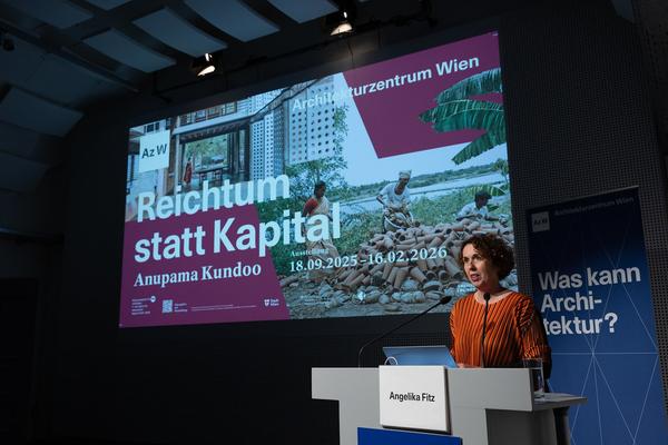 Anupama Kundoo "Reichtum statt Kapital" (Az W Architekturzentrum Wien, 18.9.2025 – 16.2.2026) Foto: eSeL.at - Lorenz Seidler