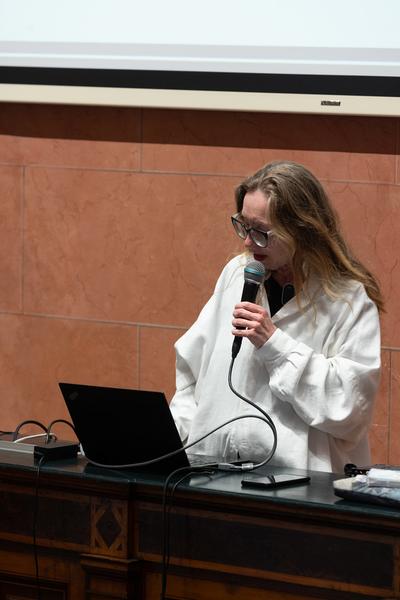 Salon Futur: &quot;From Burnout to Siesta&quot;  (Anatomiesaal Akademie, 10.11.2025) Foto: eSeL.at - Lorenz Seidler