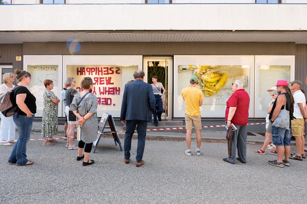 Viertelfestival &quot;SCHAU*&quot; Schaufensterausstellung (ent Kunst- und Kulturwerkstatt Haag, 14.06.2025) Foto: eSeL.at - Joanna Pianka