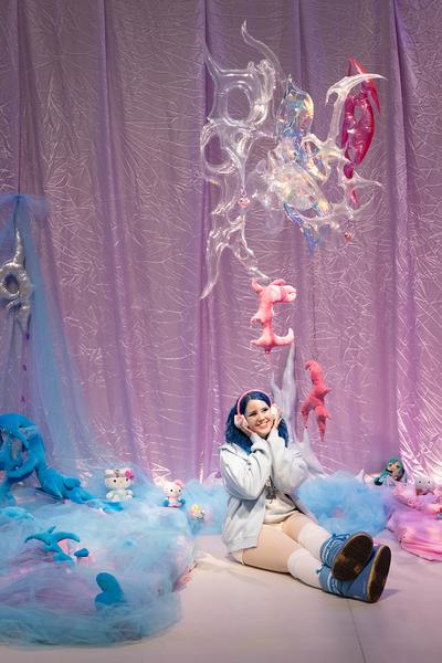 Hannah &amp; Lea Neckel "✮*•̩̩͙✧•̩̩͙*˚✧*˚ floating through reality ˚*✧˚*•̩̩͙✧•̩̩͙*˚✮" (Landesgalerie Burgenland, 19.10.2024 - 26.01.2025) Foto: eSeL.at - Lorenz Seidler