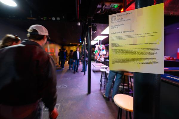 Klima Biennale: Solutions &amp; Strategies (Badeschiff, 29.04. - 03.05.2026) Foto: eSeL.at - Joanna Pianka