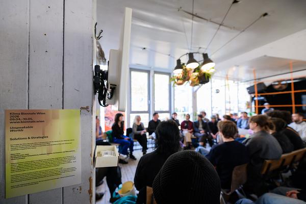 Klima Biennale: Solutions &amp; Strategies (Badeschiff, 29.04. - 03.05.2026) Foto: eSeL.at - Joanna Pianka