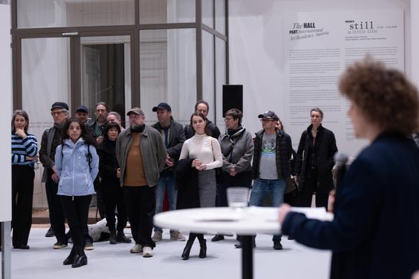 "still (a little life)" - Neven Allgeier, Judith Eisler, Pakui Hardware (The Hall. PART International Art Residency Austria, 7.3.2026) Foto: eSeL.at - Lorenz Seidler