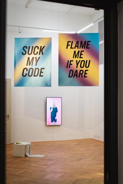 SUCK MY CODE! (Akademie der bildenden Künste / Exhibit Galerie, 05.11.2025 - 08.02.2026) Foto: eSeL.at - Robert Puteanu