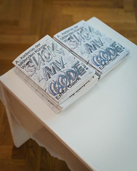 SUCK MY CODE! (Akademie der bildenden Künste / Exhibit Galerie, 05.11.2025 - 08.02.2026) Foto: eSeL.at - Robert Puteanu