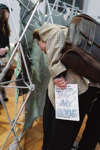 SUCK MY CODE! (Akademie der bildenden Künste / Exhibit Galerie, 05.11.2025 - 08.02.2026) Foto: eSeL.at - Robert Puteanu