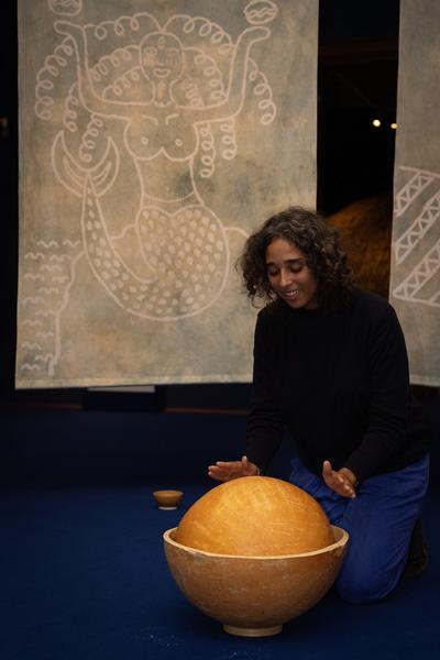 Tabita Rezaire: "Calabash Nebula - Cosmological Tales of Connection" (17.9.2025 - 11.1.2026) Foto: eSeL.at - Lorenz Seidler