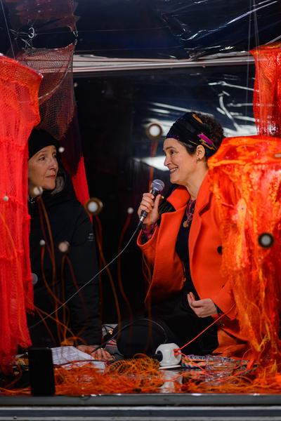 Juliana Herrero &quot;Tautropfen / Gotas de Rocío&quot; (Glaspavillon Bezirksmuseum Brigittenau, 12.11.2025) Foto: eSeL.at - Joanna Pianka