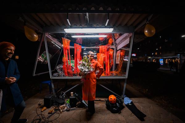 Juliana Herrero &quot;Tautropfen / Gotas de Rocío&quot; (Glaspavillon Bezirksmuseum Brigittenau, 12.11.2025) Foto: eSeL.at - Joanna Pianka