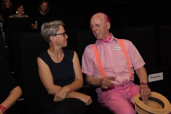 &quot;the set, the double, the stand-in, the prop&quot; - Jann Haworth im Gespräch mit Jo Applin (Österr. Ludwig-Stiftung @ mumok, 4.9.2025) Foto: eSeL.at - Lorenz Seidler
