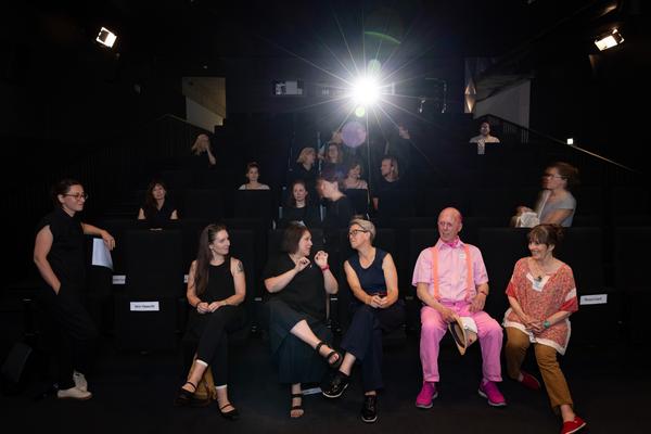 &quot;the set, the double, the stand-in, the prop&quot; - Jann Haworth im Gespräch mit Jo Applin (Österr. Ludwig-Stiftung @ mumok, 4.9.2025) Foto: eSeL.at - Lorenz Seidler