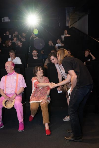 &quot;the set, the double, the stand-in, the prop&quot; - Jann Haworth im Gespräch mit Jo Applin (Österr. Ludwig-Stiftung @ mumok, 4.9.2025) Foto: eSeL.at - Lorenz Seidler
