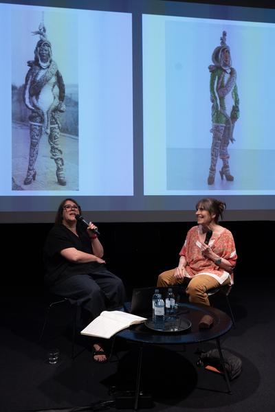&quot;the set, the double, the stand-in, the prop&quot; - Jann Haworth im Gespräch mit Jo Applin (Österr. Ludwig-Stiftung @ mumok, 4.9.2025) Foto: eSeL.at - Lorenz Seidler