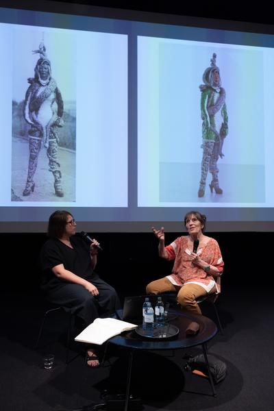 &quot;the set, the double, the stand-in, the prop&quot; - Jann Haworth im Gespräch mit Jo Applin (Österr. Ludwig-Stiftung @ mumok, 4.9.2025) Foto: eSeL.at - Lorenz Seidler