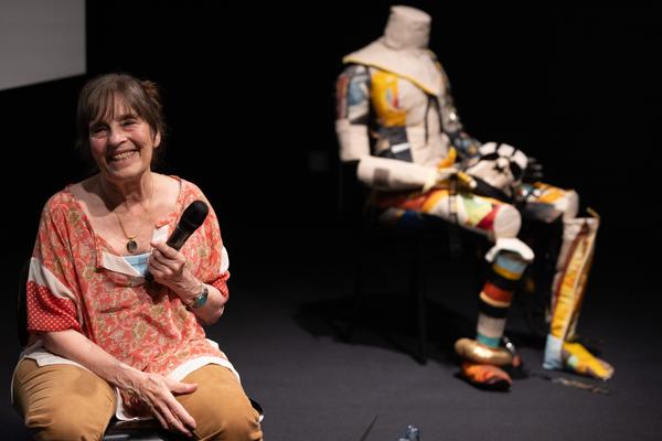 &quot;the set, the double, the stand-in, the prop&quot; - Jann Haworth im Gespräch mit Jo Applin (Österr. Ludwig-Stiftung @ mumok, 4.9.2025) Foto: eSeL.at - Lorenz Seidler