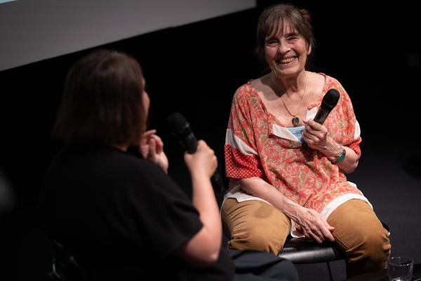 &quot;the set, the double, the stand-in, the prop&quot; - Jann Haworth im Gespräch mit Jo Applin (Österr. Ludwig-Stiftung @ mumok, 4.9.2025) Foto: eSeL.at - Lorenz Seidler