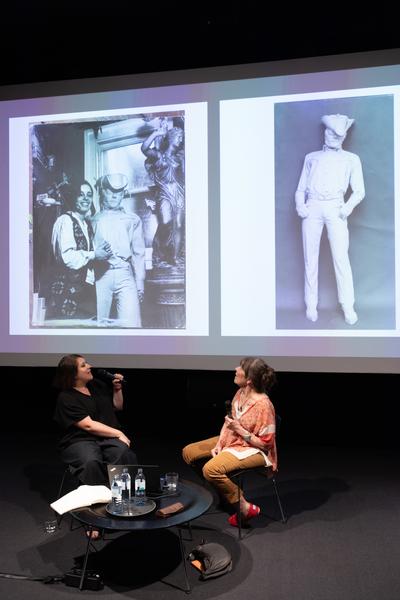 &quot;the set, the double, the stand-in, the prop&quot; - Jann Haworth im Gespräch mit Jo Applin (Österr. Ludwig-Stiftung @ mumok, 4.9.2025) Foto: eSeL.at - Lorenz Seidler