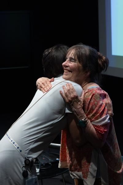 &quot;the set, the double, the stand-in, the prop&quot; - Jann Haworth im Gespräch mit Jo Applin (Österr. Ludwig-Stiftung @ mumok, 4.9.2025) Foto: eSeL.at - Lorenz Seidler