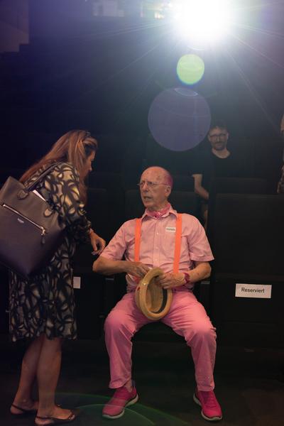 &quot;the set, the double, the stand-in, the prop&quot; - Jann Haworth im Gespräch mit Jo Applin (Österr. Ludwig-Stiftung @ mumok, 4.9.2025) Foto: eSeL.at - Lorenz Seidler