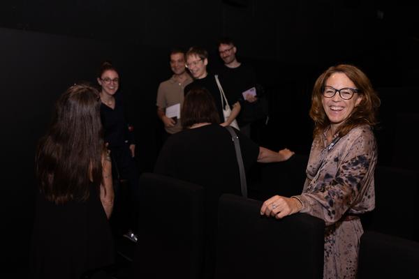 &quot;the set, the double, the stand-in, the prop&quot; - Jann Haworth im Gespräch mit Jo Applin (Österr. Ludwig-Stiftung @ mumok, 4.9.2025) Foto: eSeL.at - Lorenz Seidler