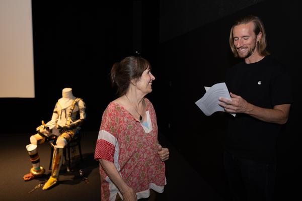 &quot;the set, the double, the stand-in, the prop&quot; - Jann Haworth im Gespräch mit Jo Applin (Österr. Ludwig-Stiftung @ mumok, 4.9.2025) Foto: eSeL.at - Lorenz Seidler