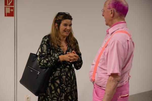 &quot;the set, the double, the stand-in, the prop&quot; - Jann Haworth im Gespräch mit Jo Applin (Österr. Ludwig-Stiftung @ mumok, 4.9.2025) Foto: eSeL.at - Lorenz Seidler