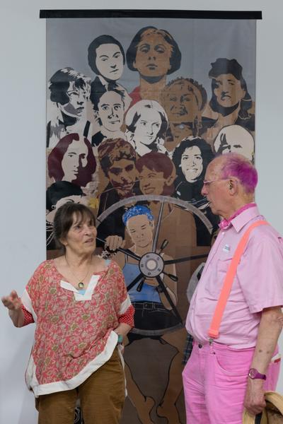 &quot;the set, the double, the stand-in, the prop&quot; - Jann Haworth im Gespräch mit Jo Applin (Österr. Ludwig-Stiftung @ mumok, 4.9.2025) Foto: eSeL.at - Lorenz Seidler