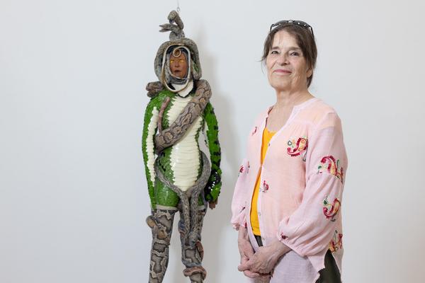 Jann Haworth "Snake Lady" (Schlangenfrau), 1969–1971 (mumok - Museum moderner Kunst Stiftung Ludwig Wien) Foto: eSeL.at - Lorenz Seidler