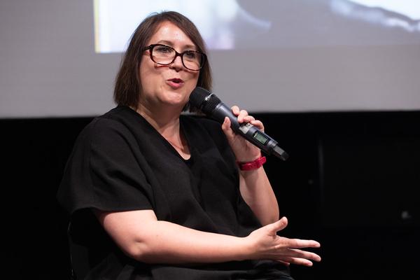 "the set, the double, the stand-in, the prop" - Jann Haworth im Gespräch mit Jo Applin (Österr. Ludwig-Stiftung @ mumok, 4.9.2025) Foto: eSeL.at - Lorenz Seidler