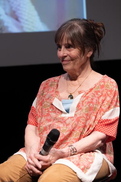 "the set, the double, the stand-in, the prop" - Jann Haworth im Gespräch mit Jo Applin (Österr. Ludwig-Stiftung @ mumok, 4.9.2025) Foto: eSeL.at - Lorenz Seidler