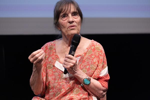 "the set, the double, the stand-in, the prop" - Jann Haworth im Gespräch mit Jo Applin (Österr. Ludwig-Stiftung @ mumok, 4.9.2025) Foto: eSeL.at - Lorenz Seidler